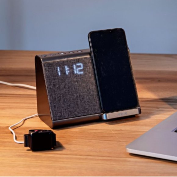 Speaker Alarm Clock Wireless Charging iHome - Picture 2 of 11